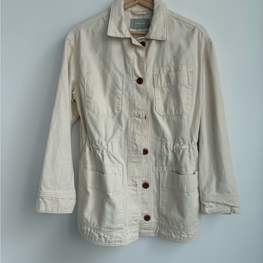 Everlane Cream Utility Workwear Chore Jacket - Women's
